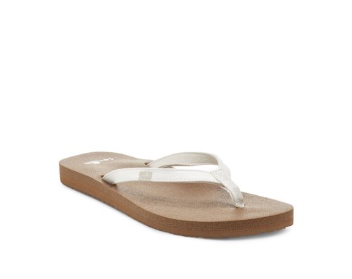 Sandale Sanuk Yoga Joy Femme - Blanche / Marron PKYDEV461